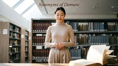 Synonyms of Demure
